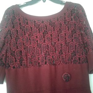 vintage wool blend evening dress